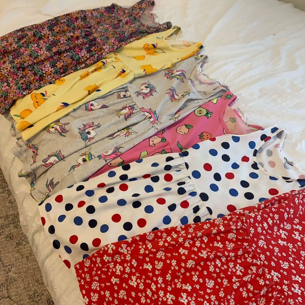 Lot of 6 Girls H&M Dresses Size 5T/6